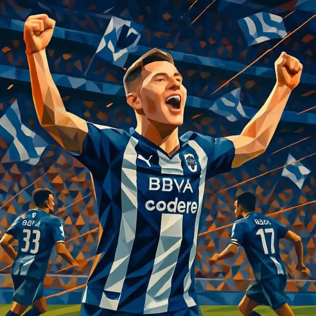 Germán Berterame Anota Hat Trick en Victoria de Monterrey ante Atlas